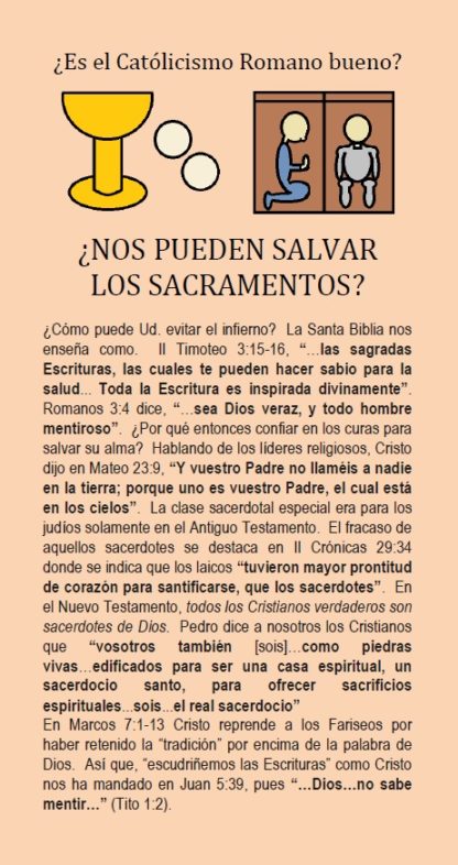 Do Sacraments Save? (SPANISH)