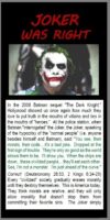 Joker Was Right