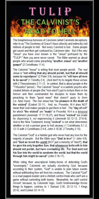 _TULIP: The Calvinist's Road To Hell